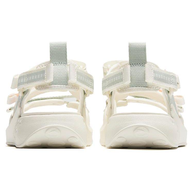 Anta Lifestyle Series Casual Comfortable Beach Sandals Women Sandals White Gray Green 922428504-1