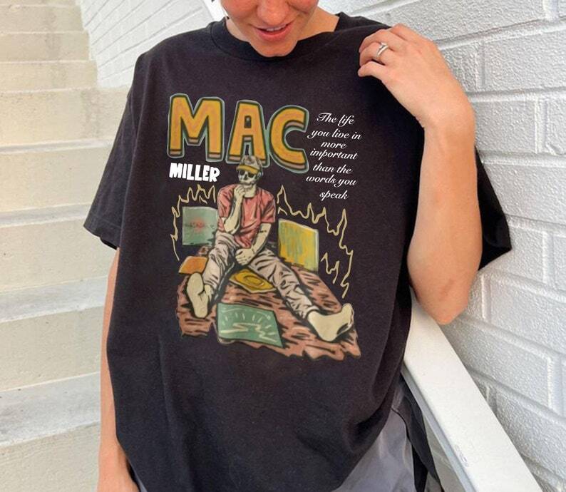 Mac Miller Black Short Sleeve Cotton Tshirt Unisex S5XL Unisex T-Shirt S