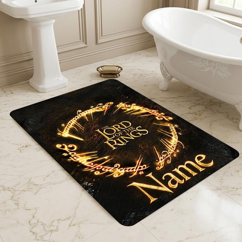 Custom Lord Rings Area Rug Living Room Nonslip Soft Carpet For Bedroom Game Playroom Sofa Office Home Decor Doormat Christmas Gift C10335