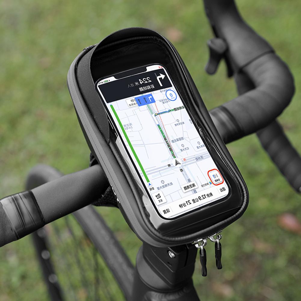 EVA Bicycle Front Frame Bag Large Capacity Touch Screen Bicycle Bag Handlebar Cell Phone Bag for Men Bike Accessories Gift