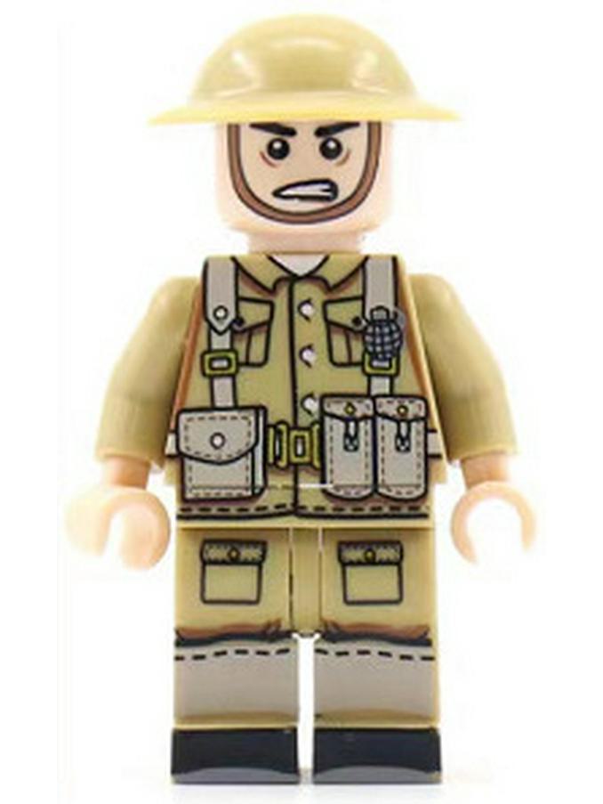 WWII Soldier Minifigure Educational Building Block Toy Set for Kids