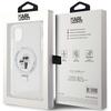 Karl Lagerfeld KLHMN61HMRSKCH iPhone 11 / Xr 6.1" White/white Hardcase Ring Stand Karl&Choupette MagSafe