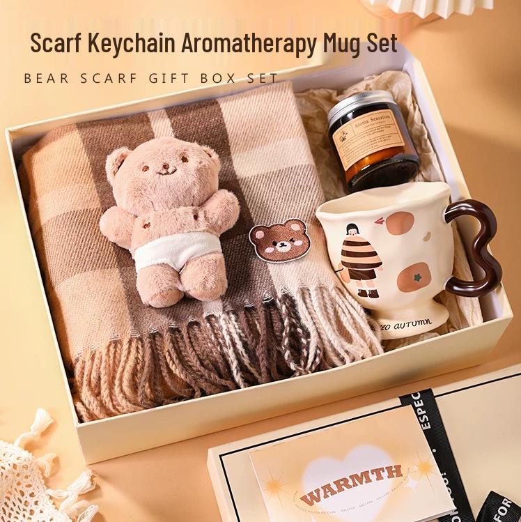 2025 High-End Birthday Scarf Gift Box for Girls, Best Friends, or Wife