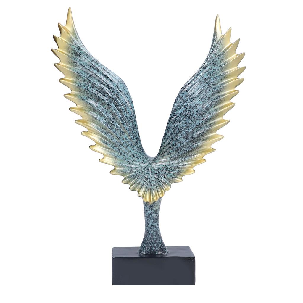 Nordic Wing Statue Resin Sculpture Statue Ornaments Modern Living Room Decoration Desktop Abstract Crafts