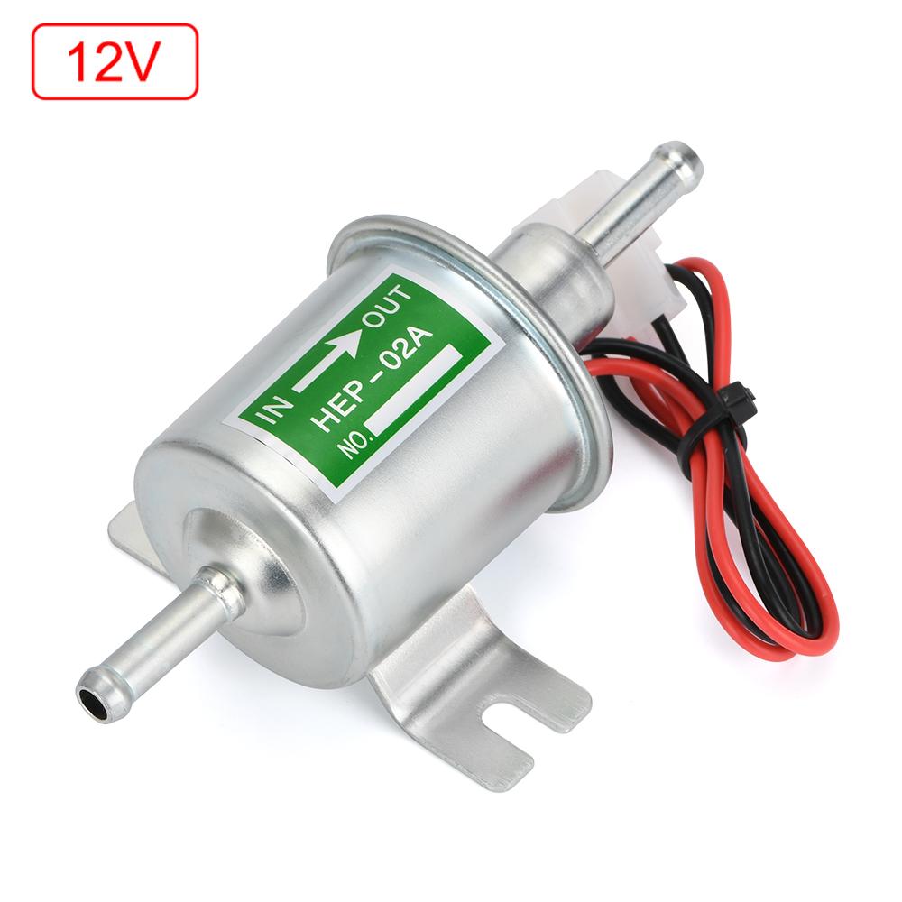 High Quality Low Pressure Universal Diesel Petrol Gasoline Electric Fuel Pump HEP-02A 12V 24V For Car Motorcycle
