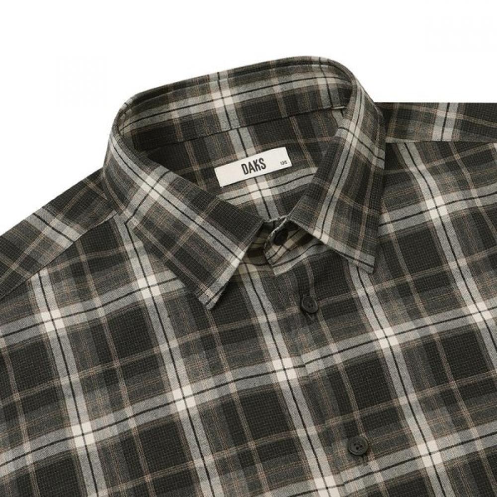 Daks Men S eaSy Care Rayon Blend Medium Check Regular Fit Shirt dma1Shcl111w1