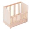 1: 12 Wood Doll Crib Bassinet Simulated Crib Miniature Doll House Furniture Bed for Bedroom