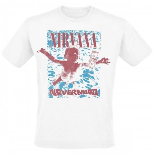 Nirvana Serve The Servants T-Shirt Uomo/Donna - Bianca Taglia L - 100% Cotone