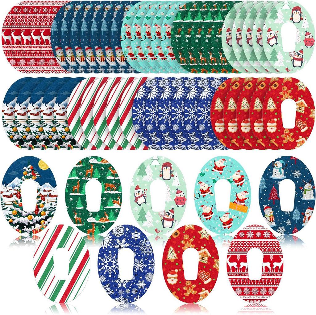 Festive Cartoon Blood Glucose Meter Waterproof Sticker: Sweatproof, Colorful, Dynamic Sensor Patch