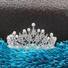 Glänzende Kunstperle, ausgehöhlter Strassstein, eingelegte Haarkrone, Tiara, Braut-Hochzeitsdekoration