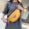 Travel Boys' Crossbody Bag Casual Canvas Small Shoulder Bag Sports Waist Bag New Style Breast Bag Women's Small Bag Mobile Phone Waist Bag
