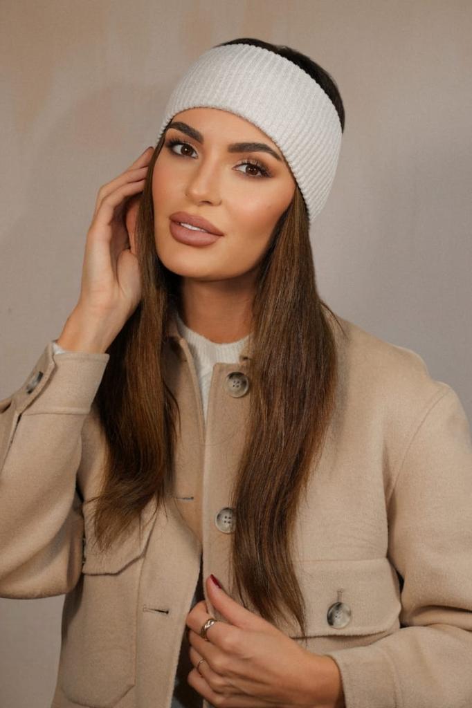 Women' Striped Headband, Beige Cameo - Kirby