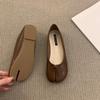 Tabis Ninja Boty Černé Puntíkované Baleríny Dělená Špička Mokasíny s Mašlí Dámské Mary Janes Baleríny Zapato Mujer