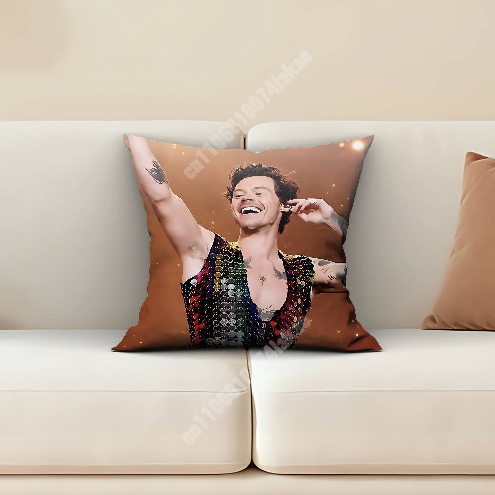 HHarry SStyles Kiss All The Time Disco Occasionally Sofa Couch Pillow Cover Cushion Case Cozy Bedroom Accent Studio Furnishing