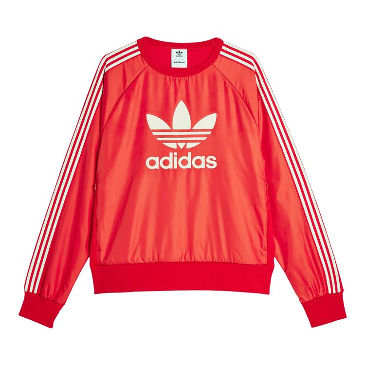 

Adidas X Wales Bonner Nylon Crew Better Scarlet Мужские топы красные JE5994 XXS