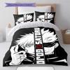 Jujutsu Kaisen Gojo Satoru Augen Design Bettwäscheset Anime Bettbezug Polyester Weiche Deckenbezug Garnitur -QJY