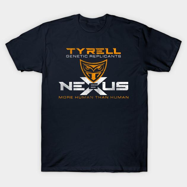 Men Black Print T-shirt Tyrell Nexus 6 No-Cut Transfer Paper Print Cotton Tshirt 2XL тёмно-синий