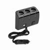 3 Way Auto Car Cigarette Lighter Socket Splitter Dual USB Charger Power Adapter