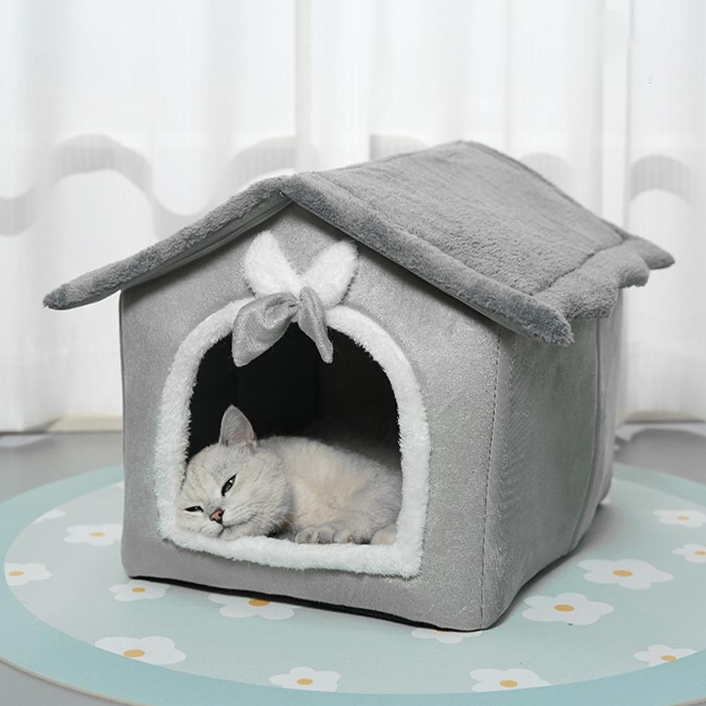 Cat'S Nest House Small Dog Bed Rabbit Nest Four Seasons General Purpose Can Be Disassembled Washed Pet Nest Sleeping