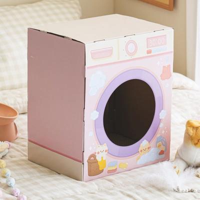 [Pet] Washing Machine-Shaped Scratch House