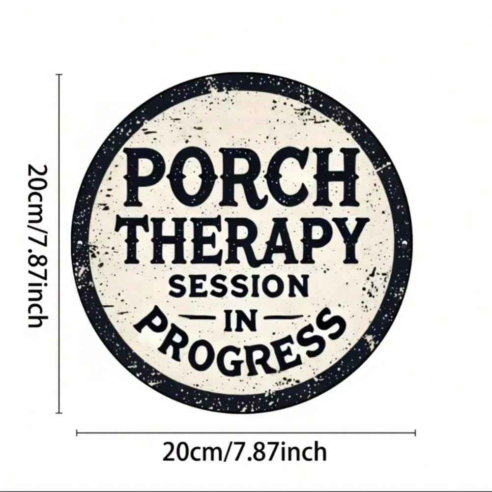 

Rare Vintage Porch Relax Session In Progress Metal Tin Sign for Home Bar Cafe Garage Wall Decor 20x20 різнокольоровий