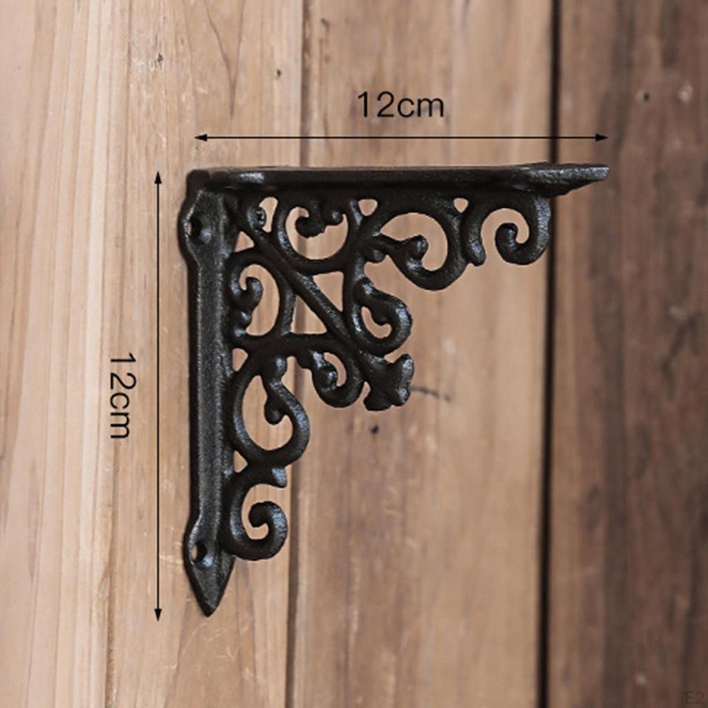 Decorative Shelf Bracket Support Duty with Screws Supporter Shelving for Living Room
