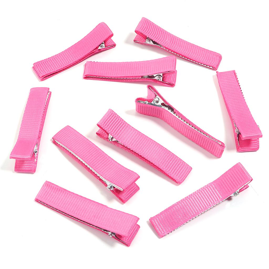 10pcs/Bag Multicolor Cloth Wrapped The Metal Duckbill Hair Clip For Jewelry Making Hairpins DIY Hairpins Base Decorations