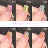 Cat's Eye Nail Polish Glue Burst Colorful Glass Beads Small Light Bulb High Density Spar Nail Polish