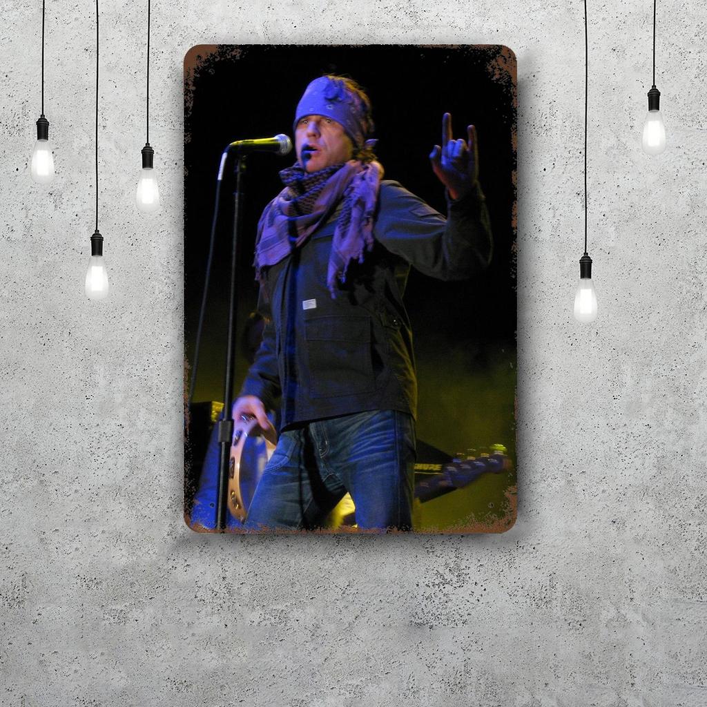 Ian Astbury Decor Poster Vintage Tin Sign Metal Sign Decorative Plaque for Pub Bar Man Cave Club Wall Decoration