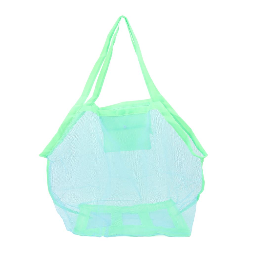 Mesh Beach Bag Multipurpose Large Capacity Foldable Beach Toy Bag for Beach Pool Outdoor Travel Gym