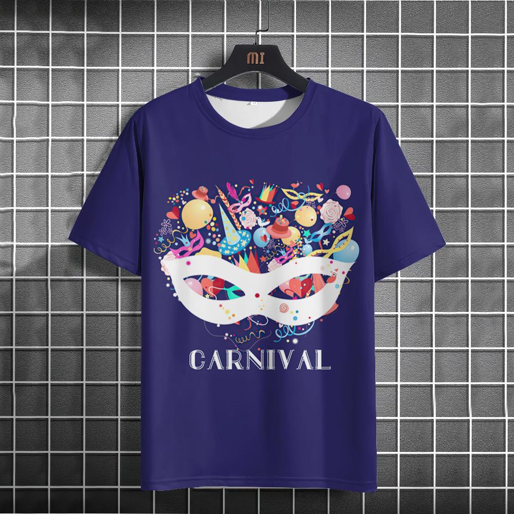 

Бразильская карнавальная мужская футболка с 3D принтом, праздничная одежда для мужчин, летние свободные мужские повседневные футболки с круглым вырезом с короткими рукавами L