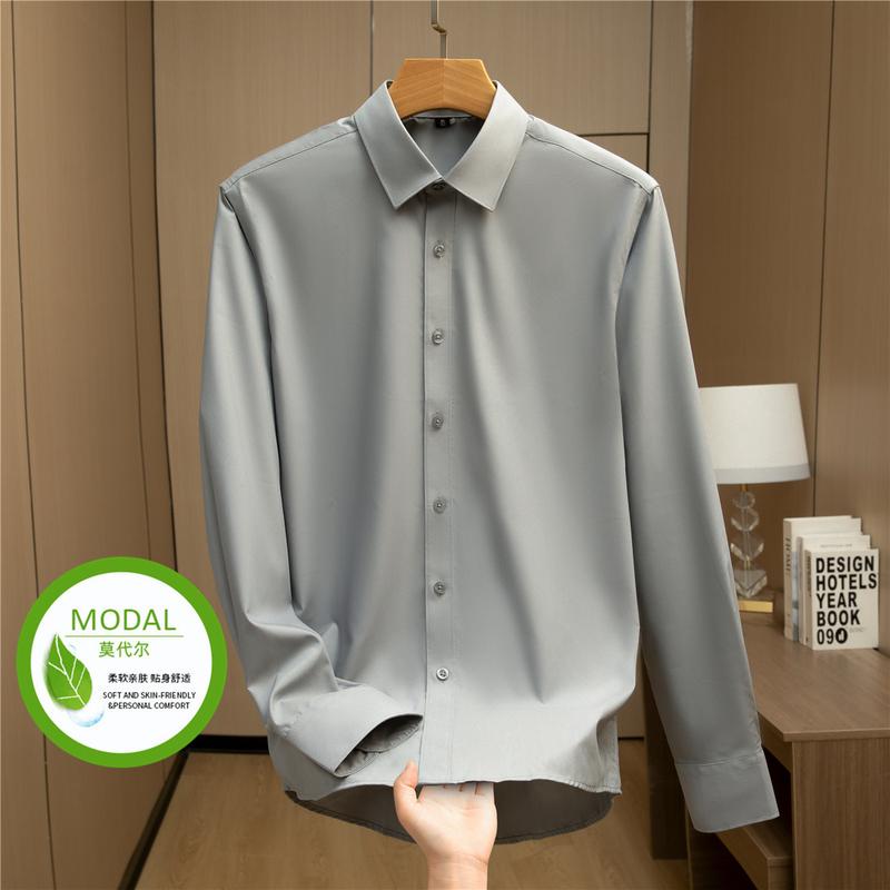 [Including Modal] Evergreen Business Shirt Men's Long Sleeve Spring and Autumn