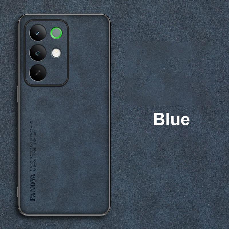 

Для Realme C85 Pro Чехол Роскошный PU Кожаный Чехол для Телефона Для RealmeC85 Pro 5G Задняя Крышка ТПУ Силиконовый Ударопрочный Полная Защита For Realme C85 синий