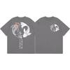 Japanese Koi Fish Graphic T Shirts Unisex Unisex Fashion Vintage Short Sleeve Tshirts Summer Casual Loose Cotton Tshirt Streetwear