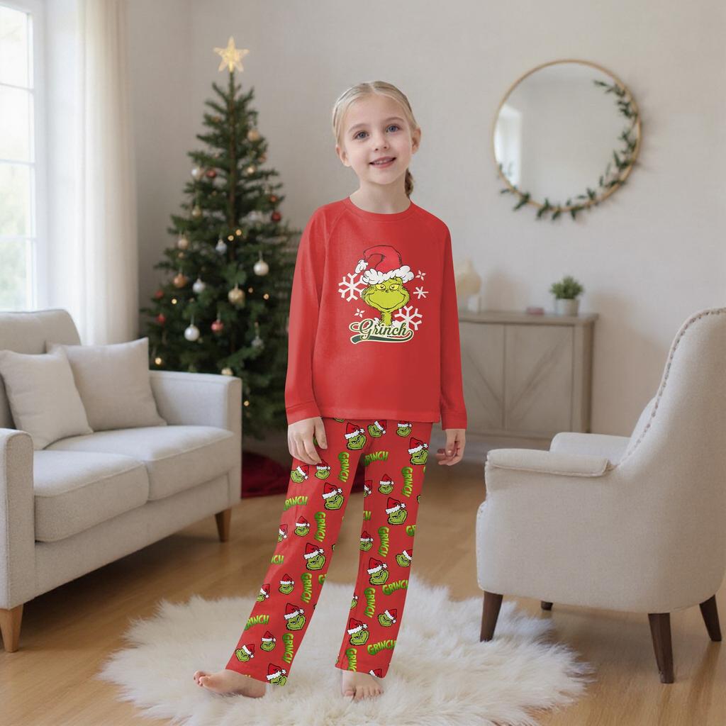 Passende Familiensets mit Weihnachtsmotiven, Langarmshirts und Hosen