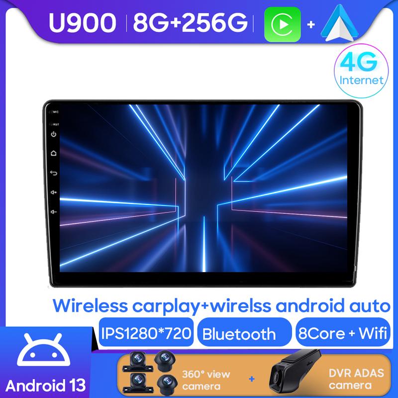 Android Multimedia For Ford Transit 350 2020 - 2021 Car Stereo CPU Radio QLED Player Navigation Carplay Auto HDR  Cam Dash WIFI