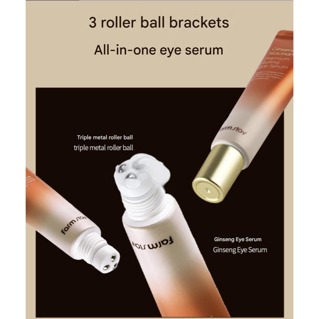 Farmstay Ginseng & Niacinamide Primium Rolling Eye Serum 25ml