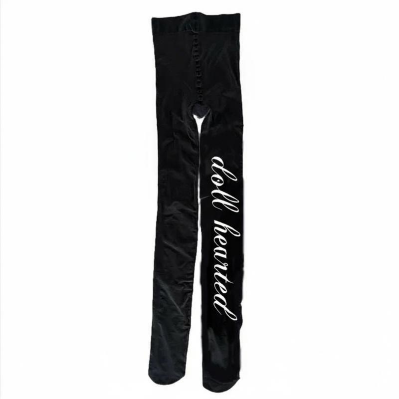 Run Resistant Opaque Footed Tights High Waist Pantyhose Control Top Tights Thigh High Stockings Printed Silk Stockings