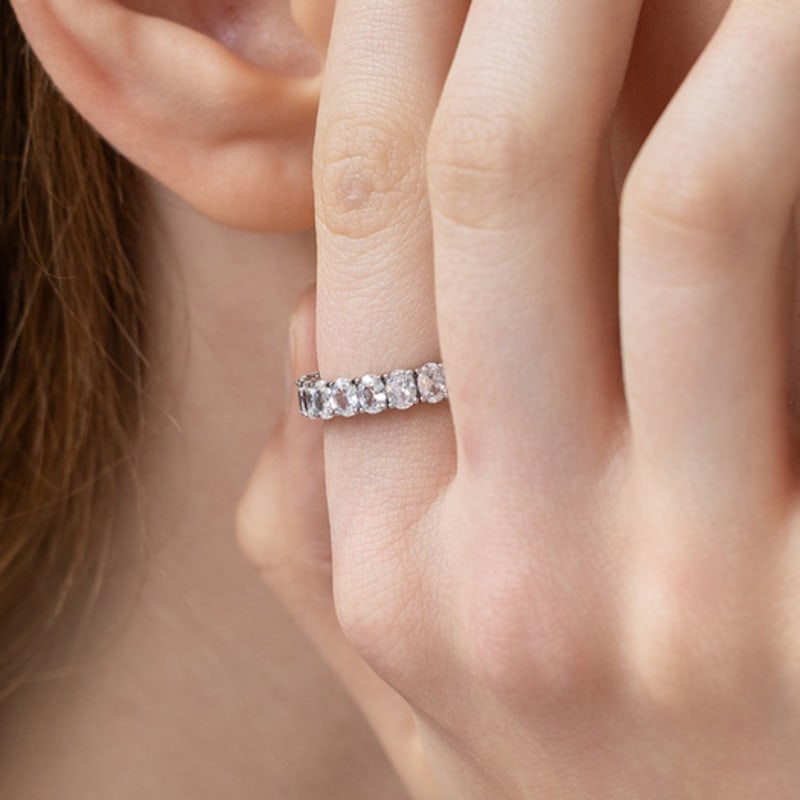 TATIANA (Silver 925) 4mm Oval Eternity Ring CR1880