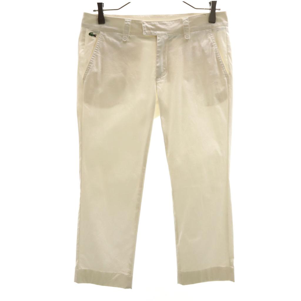 LACOSTE Cropped pants 42 off white Women Used