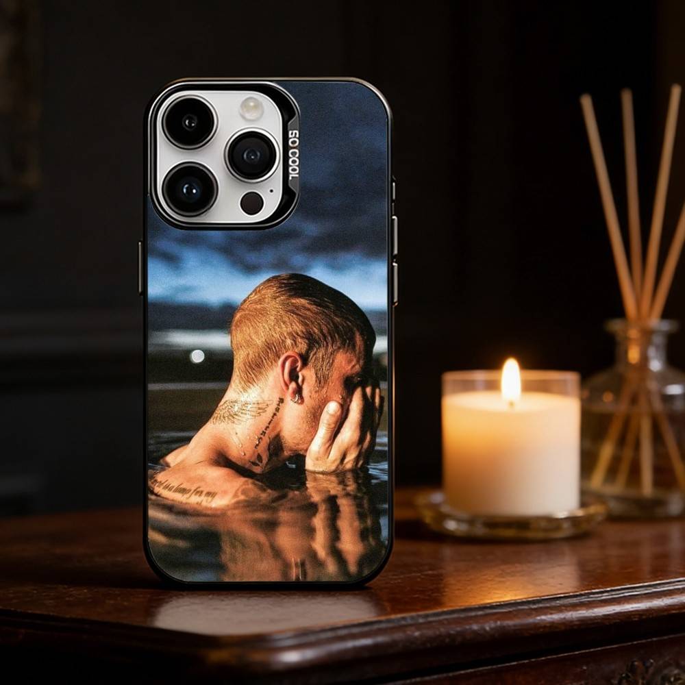 Swag J-Justin B-Bieber Phone Case For iPhone 17 16 15 14 13 12 11 Pro Max Plus Silver Matte Black Cover iPhone14