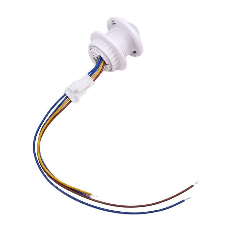 Frischer Mini-Bewegungssensor Lichtschalter 110-220V PIR-Sensor Intelligente Erkennung Zeitschaltverzögerung Einstellbar Infrarot-Induktionsdetektor