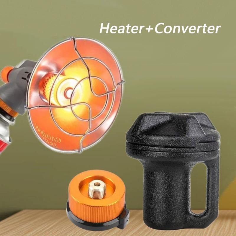 Light Weight Camping Heater Set With Quick Heat Function For Outdoor Use Stainless Steel Gas Heater And Converter Set
