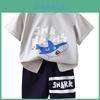 Kids Cotton Twopiece Outfit With Breathable Softness And Snap Crotch For Infant Summer Wear