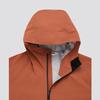 SALOMON Solid Color Hooded Long Sleeve Waterproof Breathable Running Jacket Men Jackets Terracotta-Brown C22115
