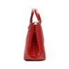 Longchamp Le Roseau 30 Crocodile Pattern Leather Short Handle Bamboo Buckle Tote Bag Medium Women Tote Bags Orange 10058HTSH21