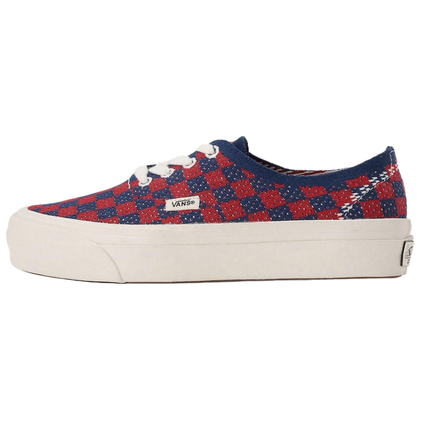 Vans LX Authentic 44 EK Punk Check Red Blue Unisex Sneakers VN000EJCRDB 35