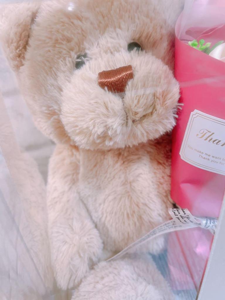 [USED] Teddy Bear (with Flower Soap)