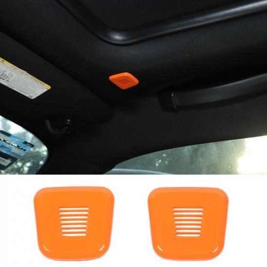 Top Roof Microphone Decor Cover Trim For Dodge Challenger 15+ Charger 11+ Orange