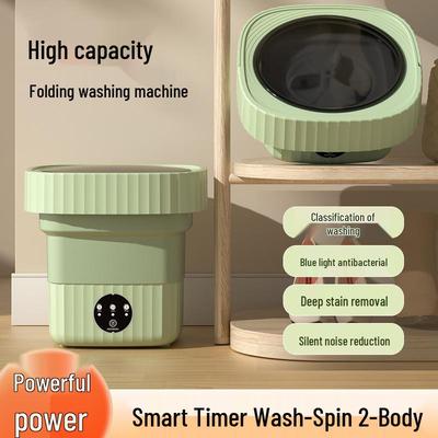 Compact Foldable Mini Washing Machine for Underwear and Lingerie, Perfect for Dorms and Small Spaces